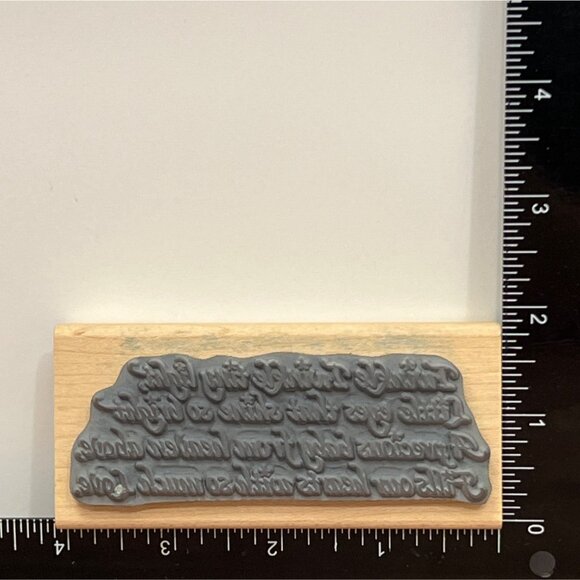 Twinkle Twinkle Little Light Baby Poem Rubber Stamp By Stampendous N061 - Picture 3 of 5